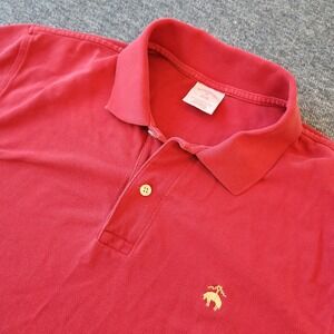 Brooks Brothers Polo Shirt Men's Medium Red Cotton Original‎ Fit Performance